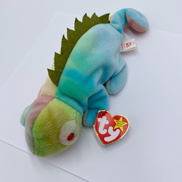Ty Beanie Baby "Iggy" The Iguana Tie Dye 1997 - Picture 1 of 12